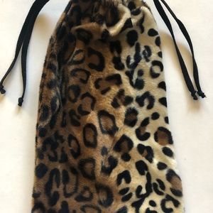 Cheetah Fur Micro Fleece Bag Pouch